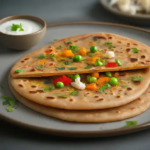 [11-F-PKT] Vibrant Veggie Paratha 